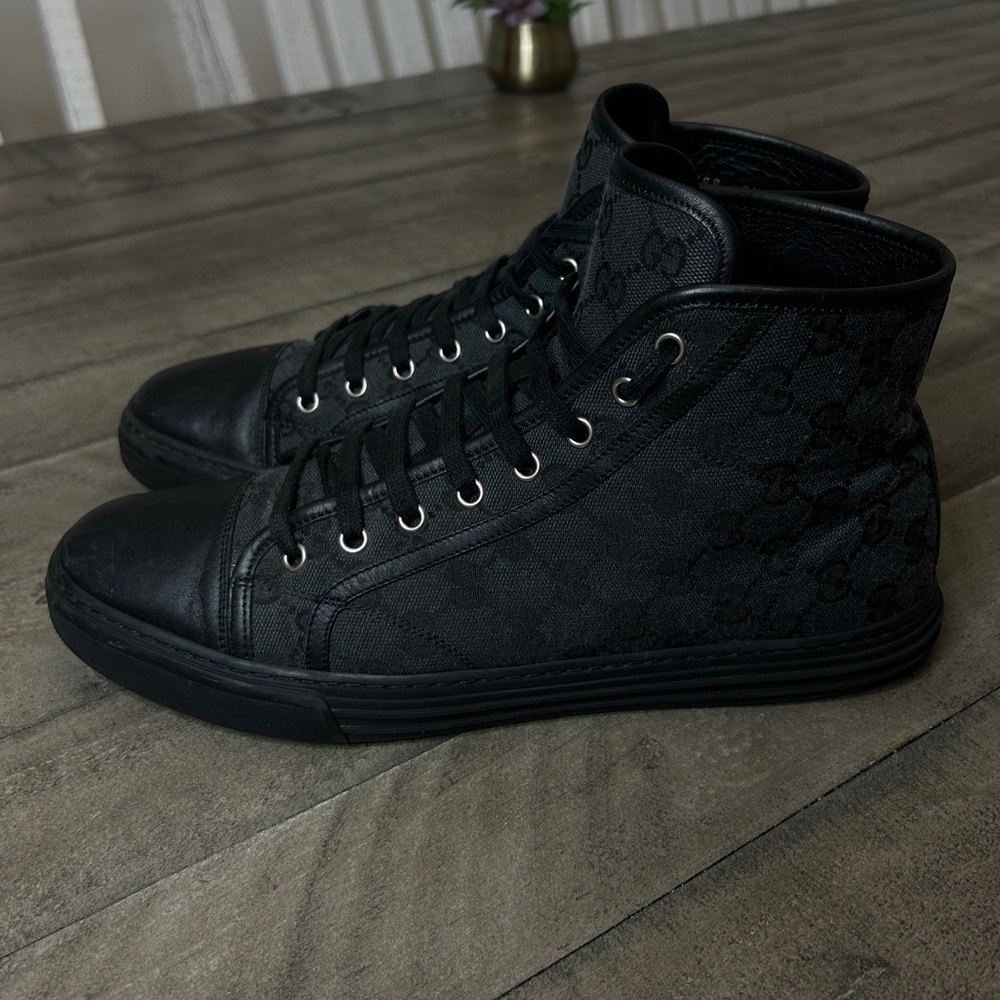Gucci Black High-Top Sneakers